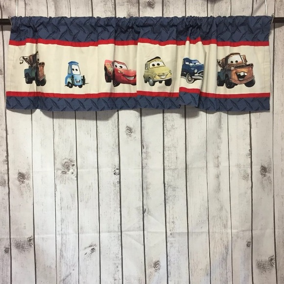Disney Accents Lot Of 2 Pixar Cars Window Valances 60x15 Poshmark